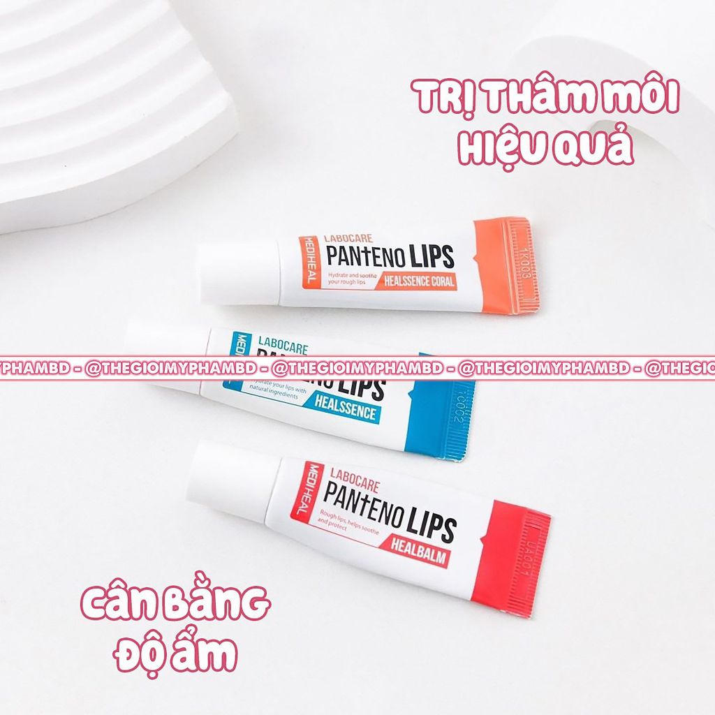 Dưỡng Trị Thâm Môi Mediheal Pantenolips Healbalm 10ml #Đỏ