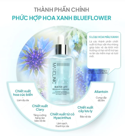 Tinh Chất Dưỡng Ẩm Cấp Nước Maxclinic WATER LIFT Moisture Ampoule 100ml