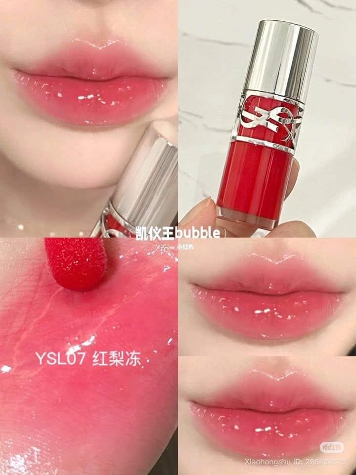 Son YSL Loveshine Plumping Lip Oil Gloss #7 Strawberry Star (Ko Tđ)