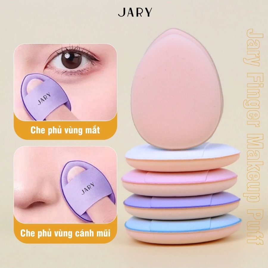 Mút Trang Điểm Ngón Tay Jary ( set 2 cái )