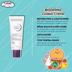 Kem Dưỡng Ẩm, Phục Hồi & Làm Dịu Bioderma Cicabio Crème+ 100ml