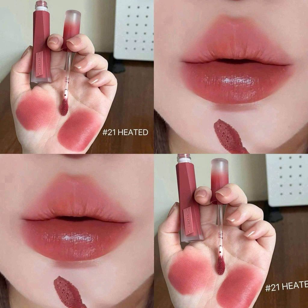Son Kem Lì 3CE Velvet Lip Tint Plush (NEW) #21 Heated