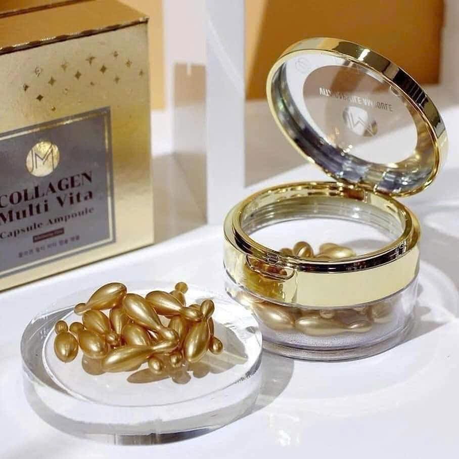 Tinh Chất Collagen Ammud Multi Vita Ampoule Collagen (38 viên)