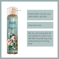 Xịt Thơm BBW #Dressed In White 236ml