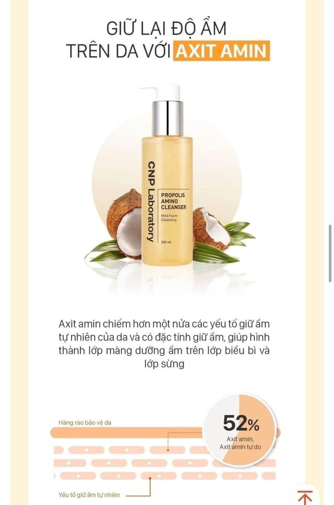 Sữa Rửa Mặt CNP Laboratory Propolis Amino 200ml