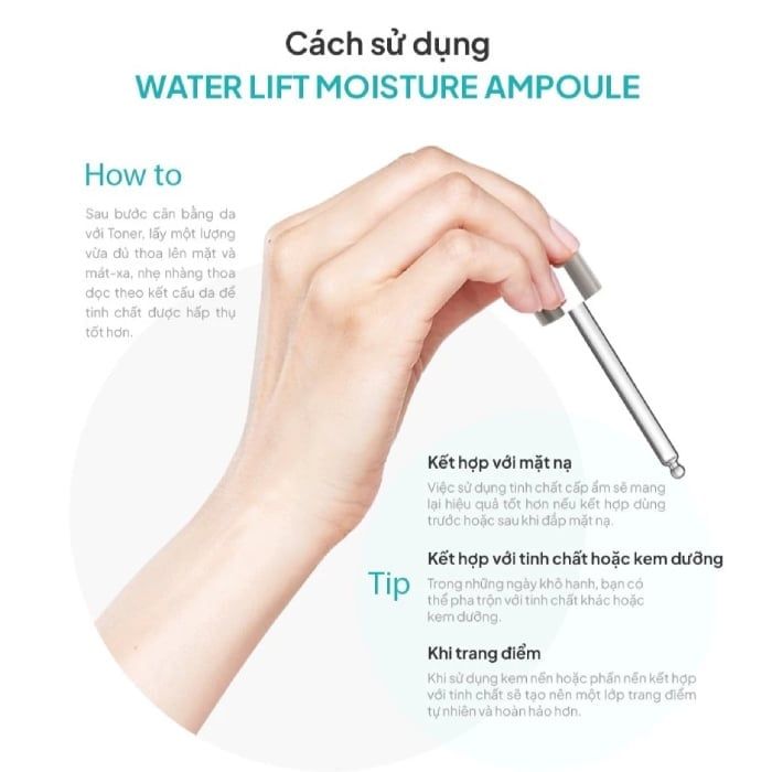 Tinh Chất Dưỡng Ẩm Cấp Nước Maxclinic WATER LIFT Moisture Ampoule 100ml