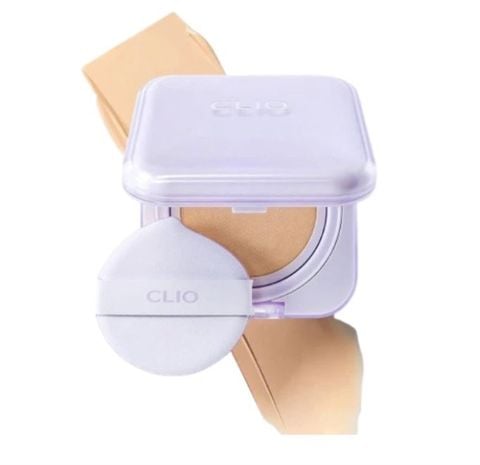 Phấn Nước Clio Kill Cover Mesh Blur #21C Lingerie (Tím-Kèm Lõi)