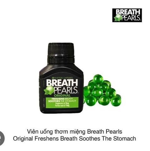 Viên Uống Thơm Miệng Breath Pearls Úc 50 Viên