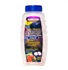 Viên Nhai Hỗ Trợ Giảm Đầy Hơi Antacid Kirkland 265 Viên (Set 2 Hủ)