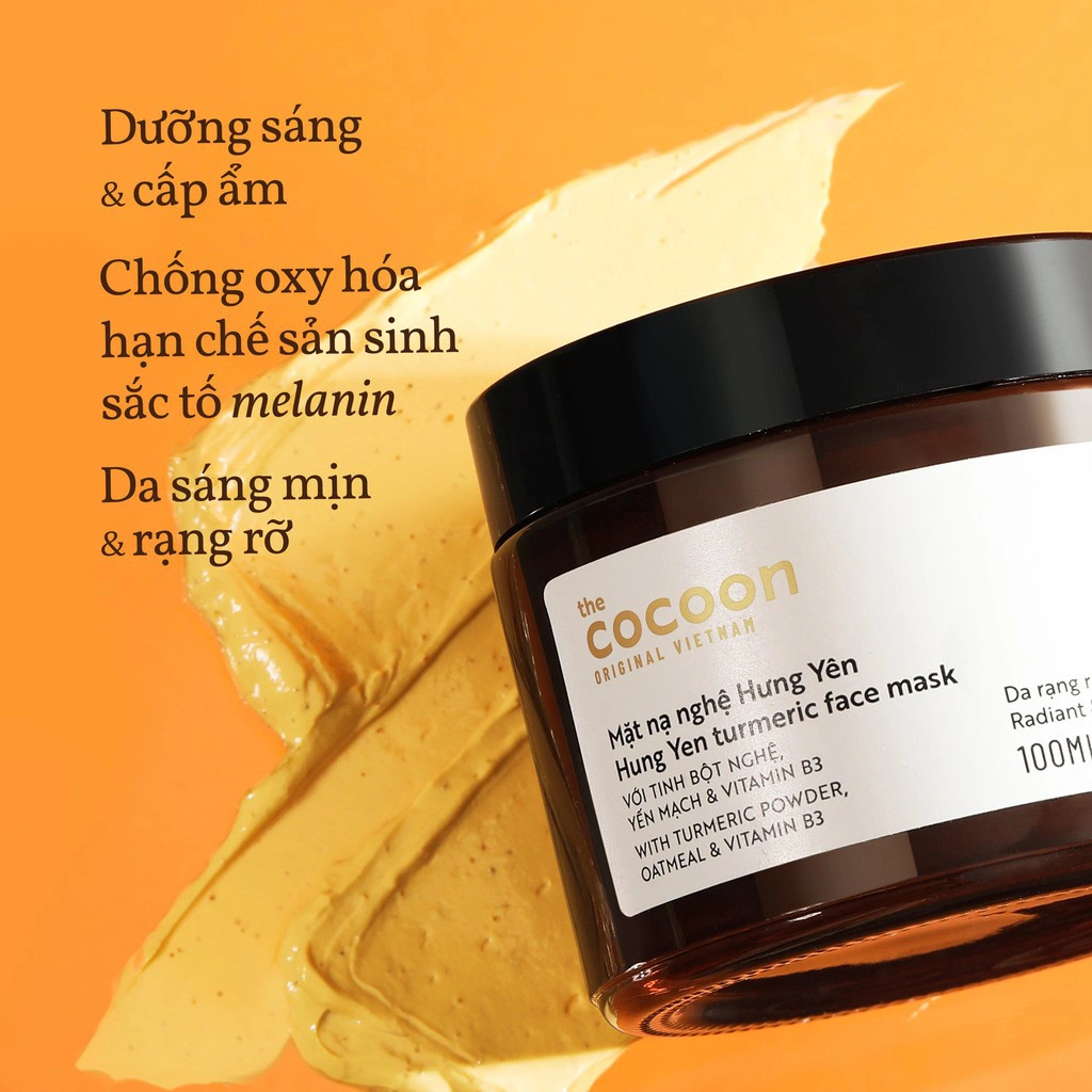 Mặt Nạ Sáng Mịn Da Nghệ Hưng Yên Cocoon 30ml