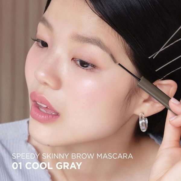 Mascara Mày PERIPERA Speedy Skinny Brow Mascara #01 Cool Gray