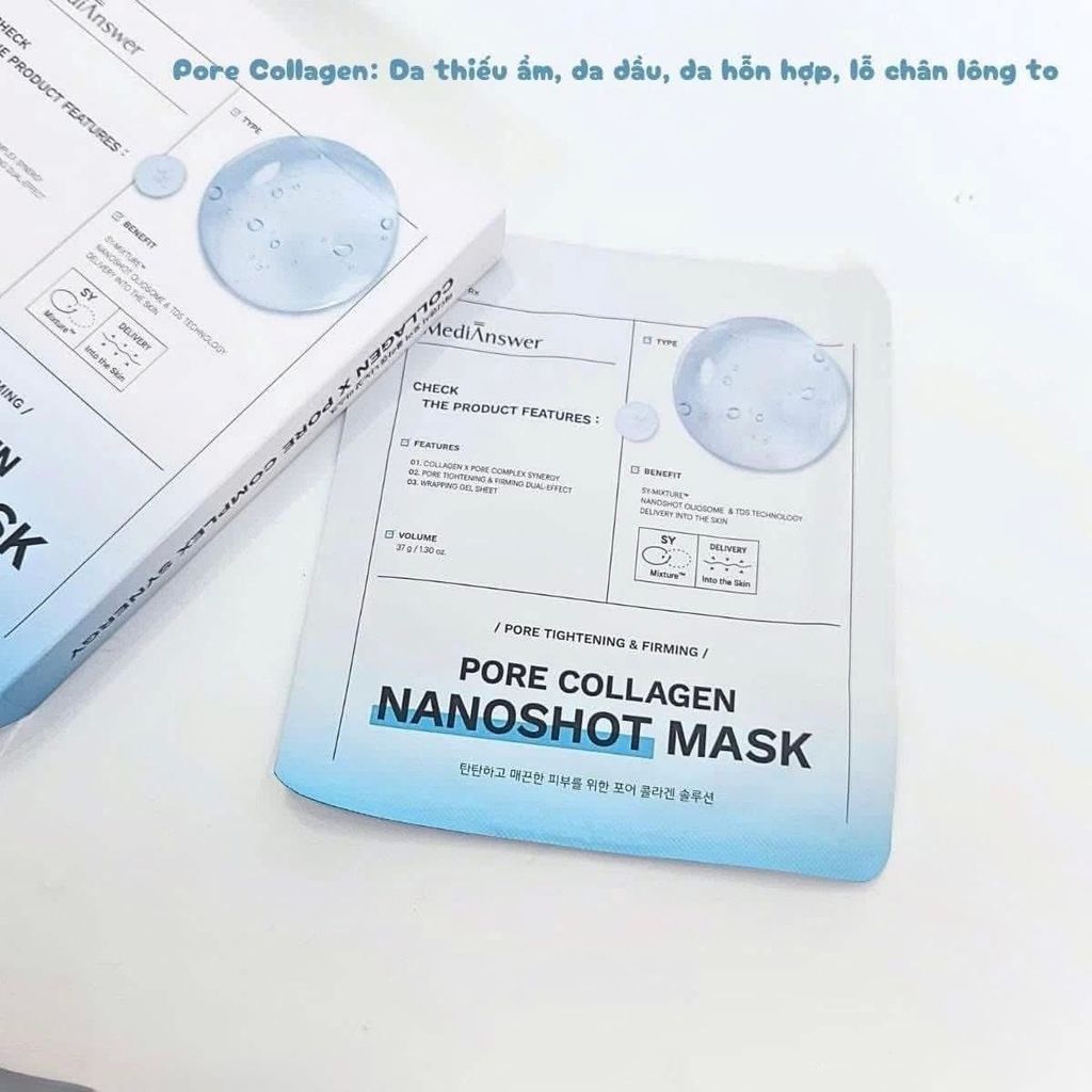 Mặt Nạ Thạch Medi Ansewr #Pore (Xanh) Mẫu Mới