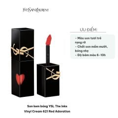 Son YSL The Inks Vinyl Cream ( Trái Tim ) #621 (Ko Tđ)