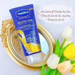 Vaseline - Gluta-Hyal 330ml #Overnight Radiance Repair (Xanh)