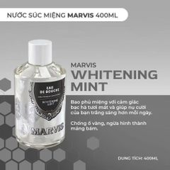 Nước Súc Miệng Marvis Whitening Mint 400ml