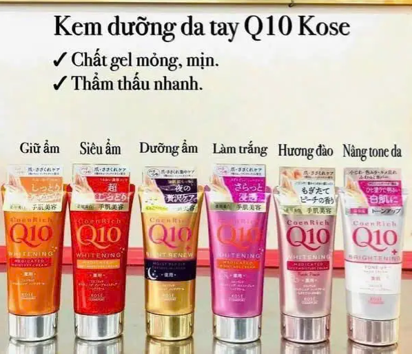 Kem Dưỡng Da Tay Q10 Kose 80g Nhật Bản #Vàng
