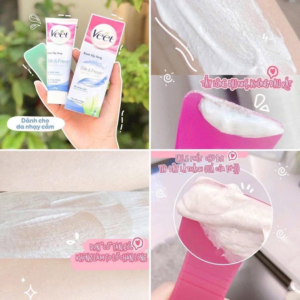 Kem Tẩy Lông Veet Pure Dành Cho Da Nhạy Cảm 100g