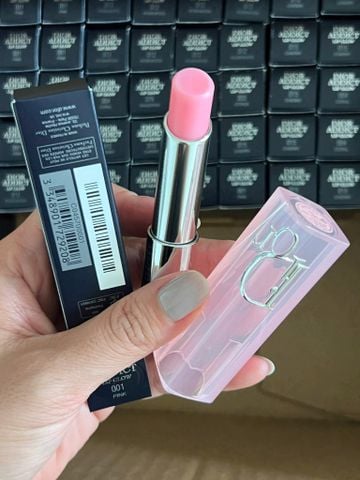 Dior - Son Dưỡng Addict Lip Glow #001 Pink (Mới-Vỏ Xanh) - Ko Tđ
