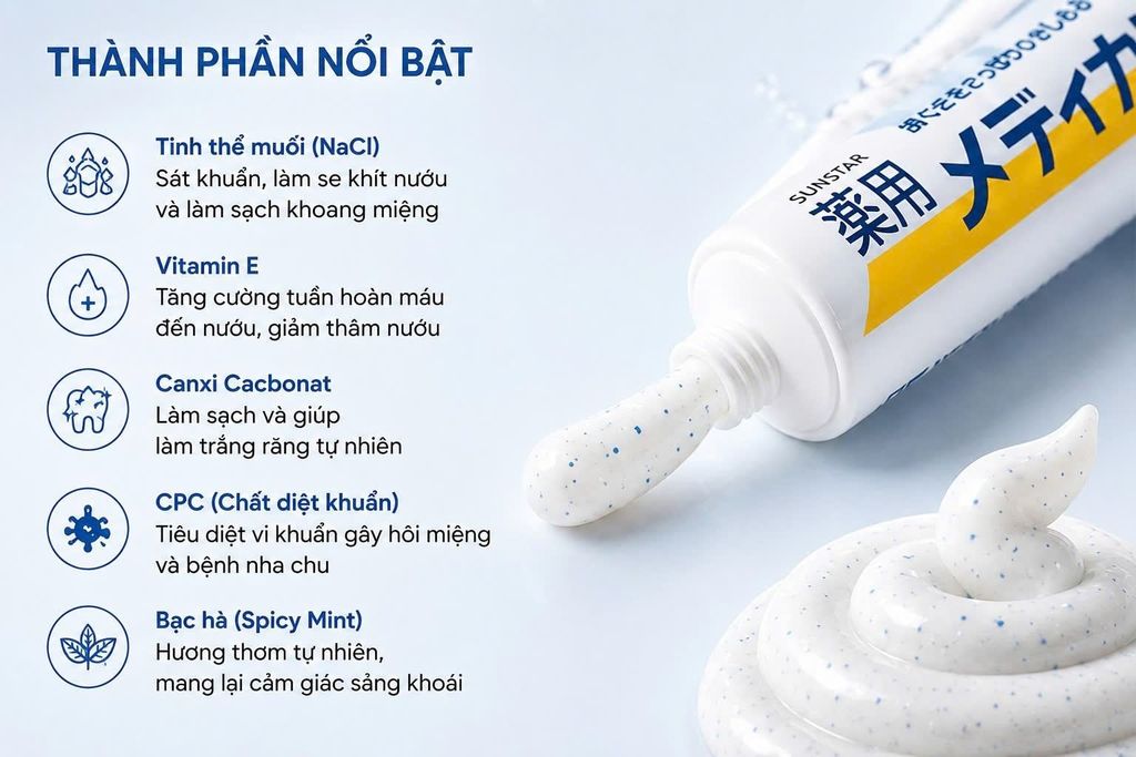 Kem Đánh Răng Muối Sunstar 170g