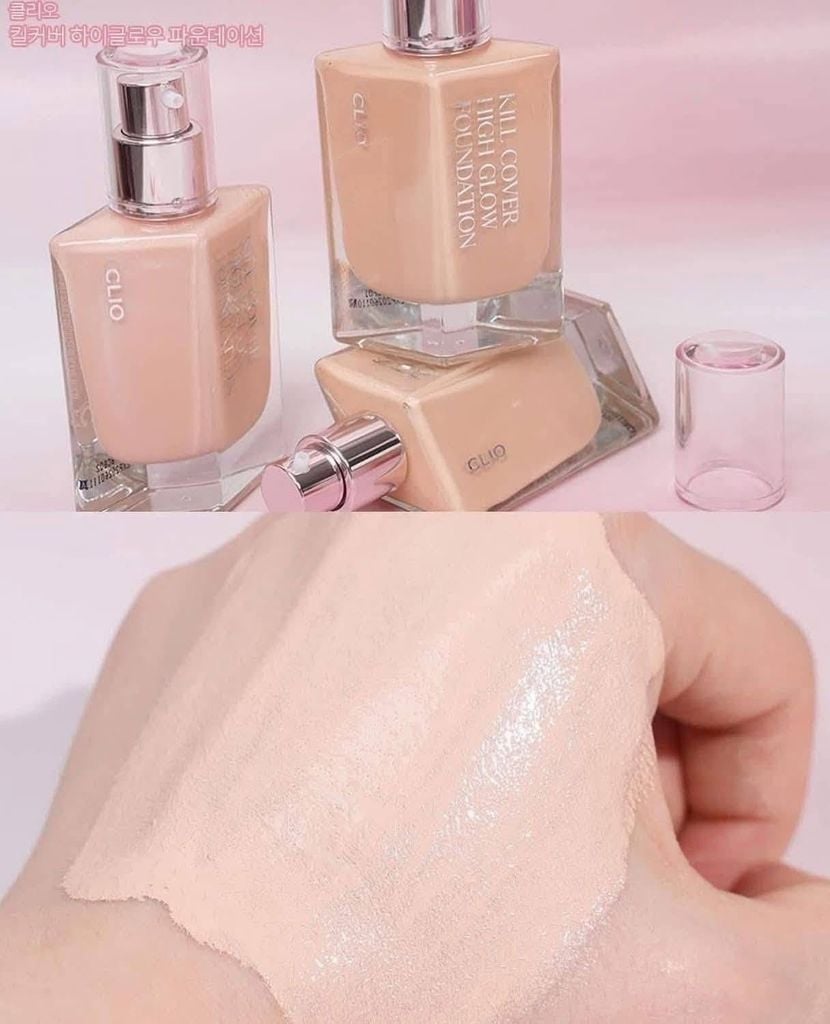 Kem Nền Clio Kill Cover High Glow Foundation #2 Lingerie