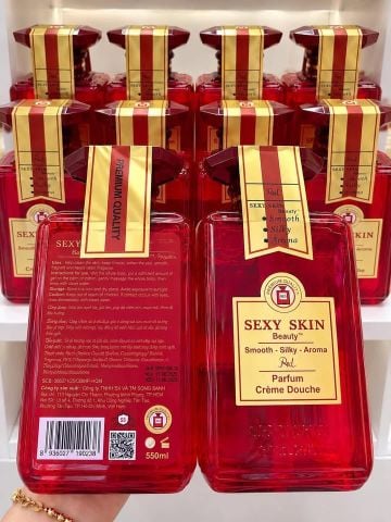 Gel Tắm Sexy Skin 550ml #Đỏ