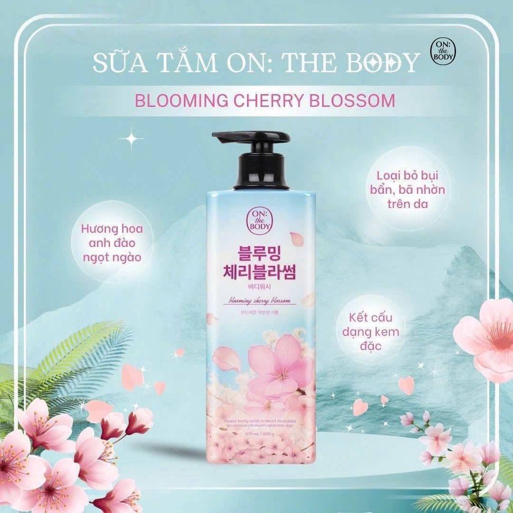 Sữa Tắm On: The Body 900g #Cherry Blossom