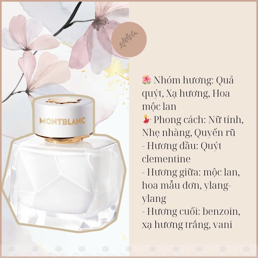 Mont Blanc - Signature EDP ( chai chiết 10ml)