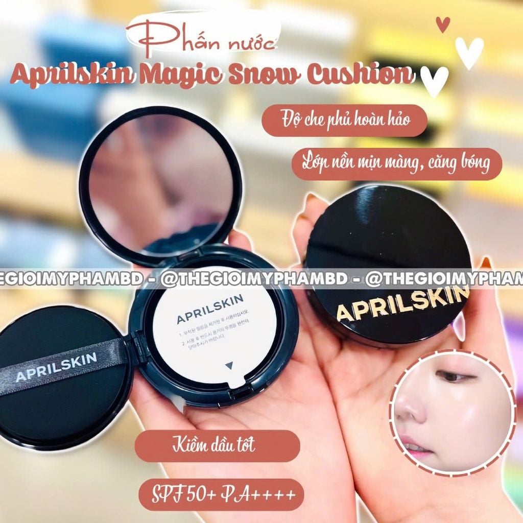 April Skin - Magic Snow Cushion Triple Cover Powder #23