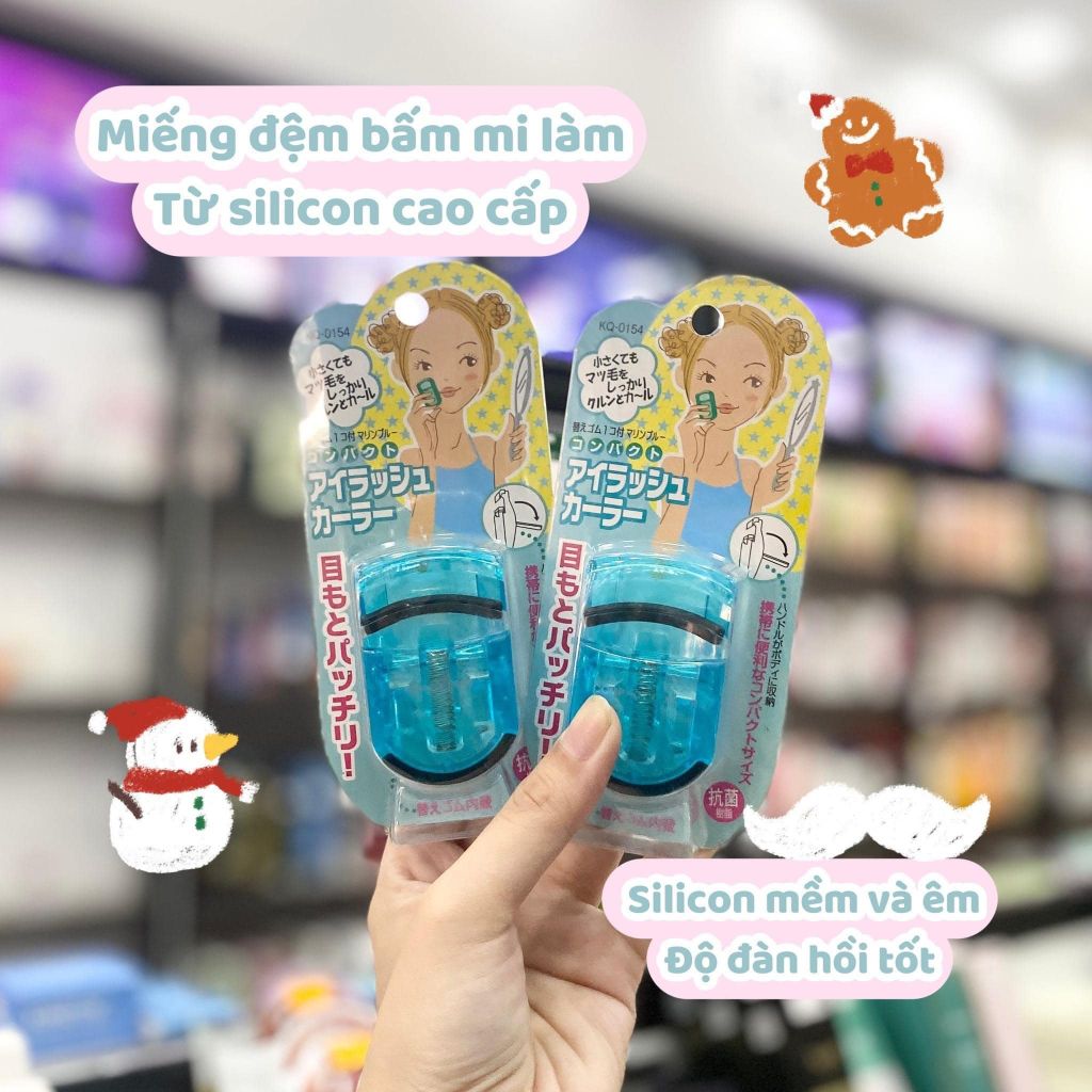 Bấm Mi Nhựa KAI Eyelash Curler #Xanh