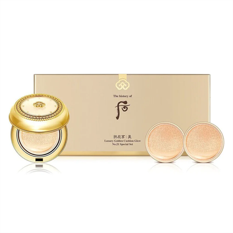 The Whoo Luxury Golden Cushion Glow Special Set #21 (Kèm 2 Lõi) Ko Tđ