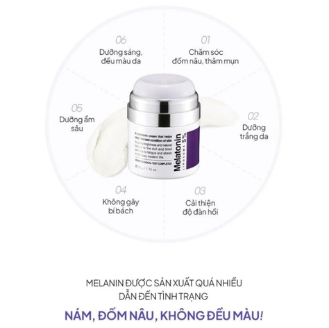 Kem Dưỡng Mờ Nám, Chống Lão Hóa Melatonin Liposome 5% Maxclinic Time Return Cream 50g