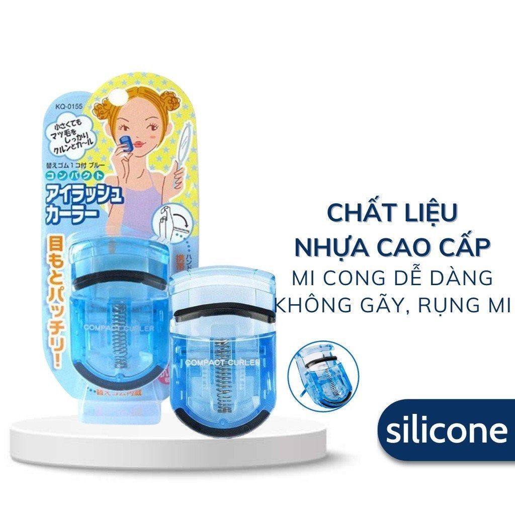 Bấm Mi Nhựa KAI Eyelash Curler #Xanh