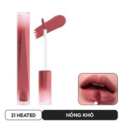 Son Kem Lì 3CE Velvet Lip Tint Plush (NEW) #21 Heated