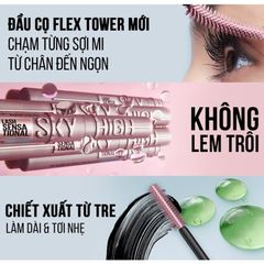 Mascara Maybelline Lash Sensational Sky High Waterproof (Mới)