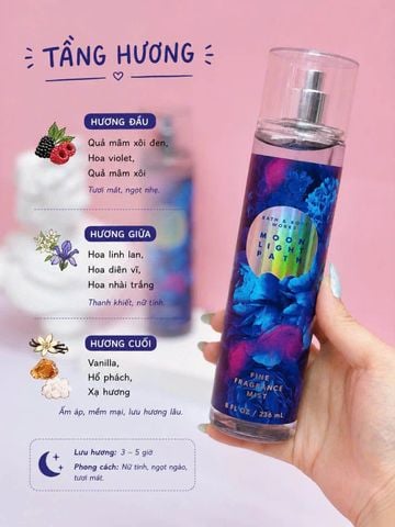 Xịt Thơm BBW 236ml #Moon Light Path