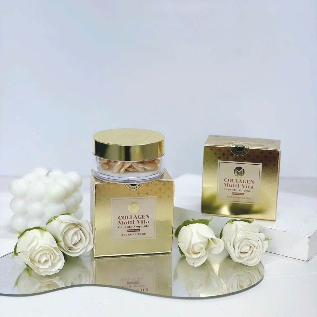 Tinh Chất Collagen Ammud Multi Vita Ampoule Collagen (38 viên)