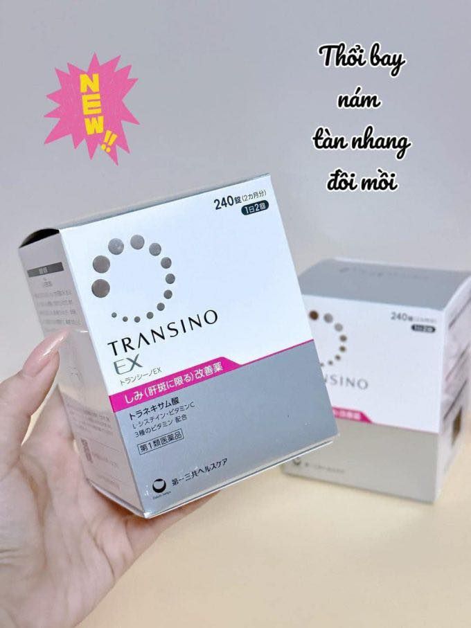 Viên Uống Trị Nám Transino EX 240 Viên (Mẫu Mới) Ko Tđ