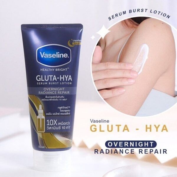 Vaseline - Gluta-Hyal 70ml #Overnight Radiance Repair (Xanh) Mini