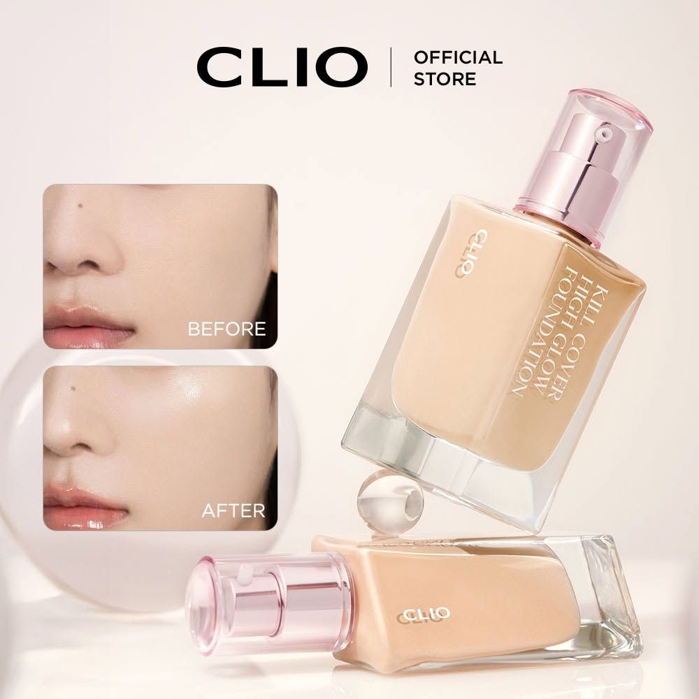 Kem Nền Clio Kill Cover High Glow Foundation #3 Linen