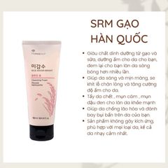 Sữa Rửa Mặt TheFaceShop Gạo Làm Sáng Da 150ml#Không Hạt