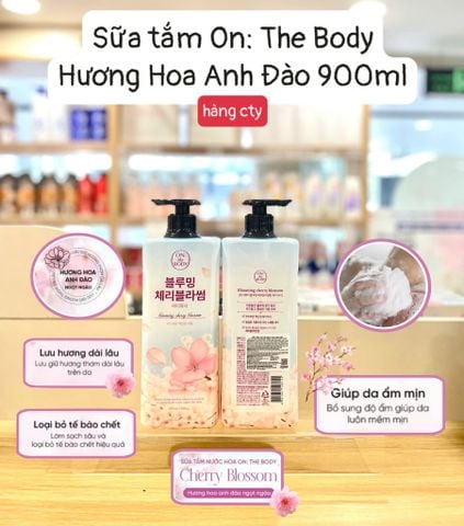 Sữa Tắm On: The Body 900g #Cherry Blossom