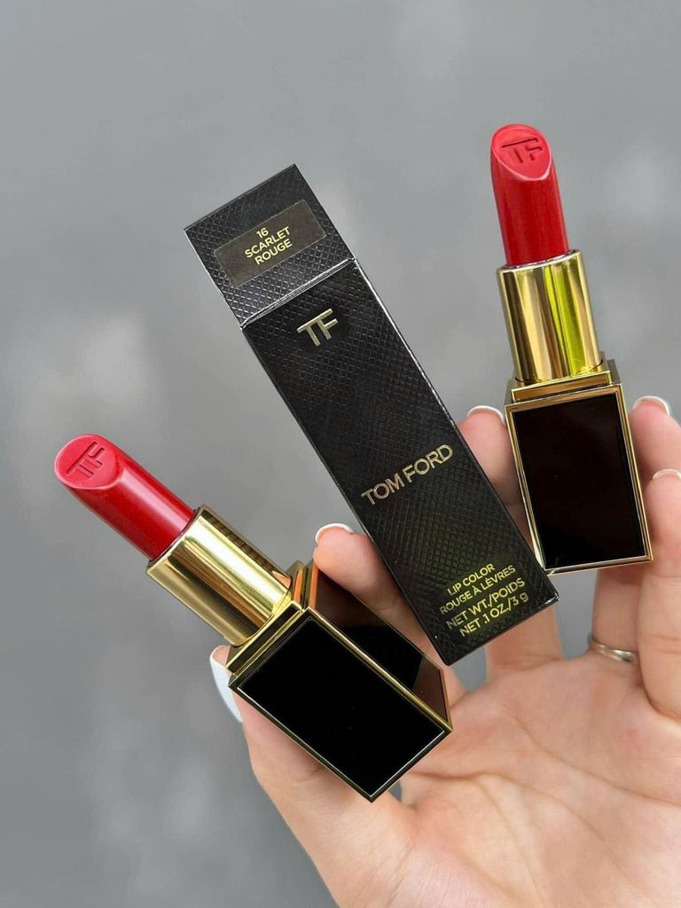 Son TOMFORD #16 Scarlet Rouge Vỏ Đen ( Ko Tđ )