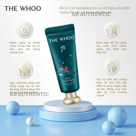 Kem Dưỡng Da Tay Whoo Gongjinhyang Royal Hand Cream 60ml (Tách)