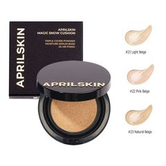 April Skin - Magic Snow Cushion Triple Cover Powder #23