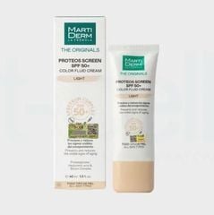 Kem Chống Nắng Martiderm Proteos Screen SPF 50 Color Fluid Cream 40ml #Light