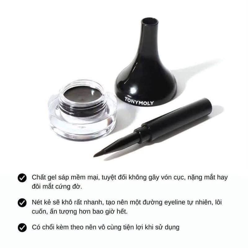 Gel kẻ mắt tony moly # 01 Đen