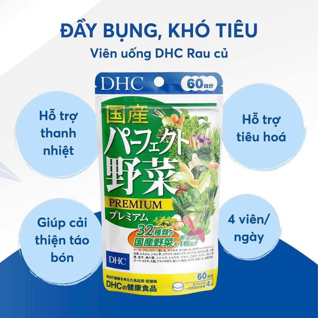 Viên uống DHC rau củ quả Nhật Bản 240 viên