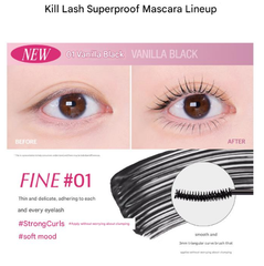 Mascara CLIO Kill Lash Superproof Mascara Fine #01 Vanilla Black