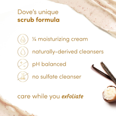 Tẩy Da Chết Dove Gommage Corp Vanilla Sugar & Shea Butter Body Scrub 425g