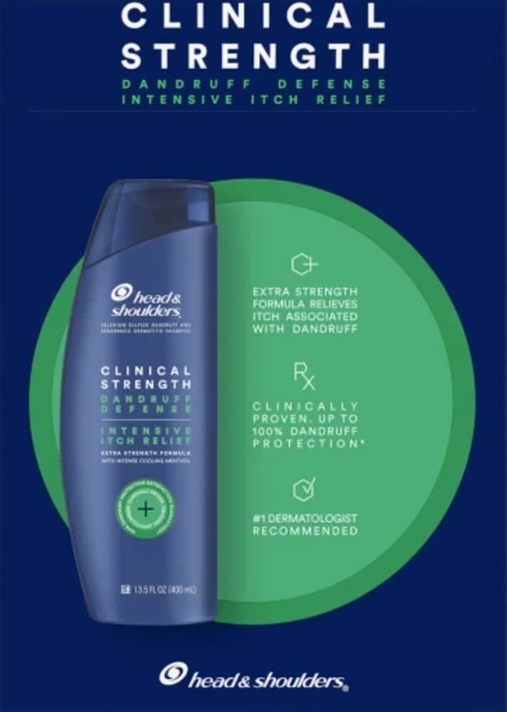 H&D - Dầu Gội Head & Shoulders Clinical Strength 400ml #Xanh (Mẫu Mới)